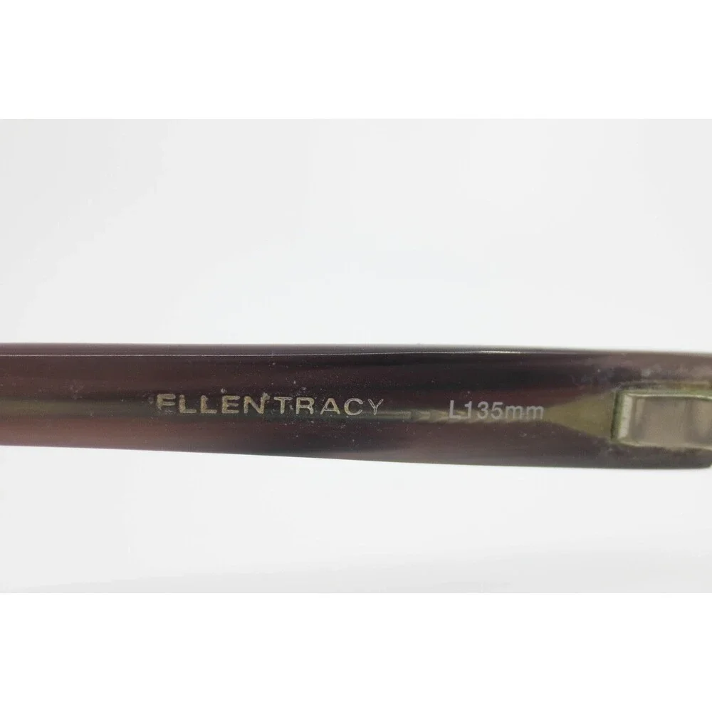 Ellen Tracy Borealis Wine Oval Eyeglass Frames 53-18-135 Burgundy Designer